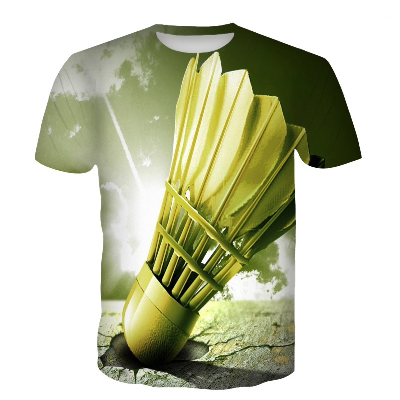 Badminton Outfit - Badminton T-shirts Shuttle 3D Print Streetwear