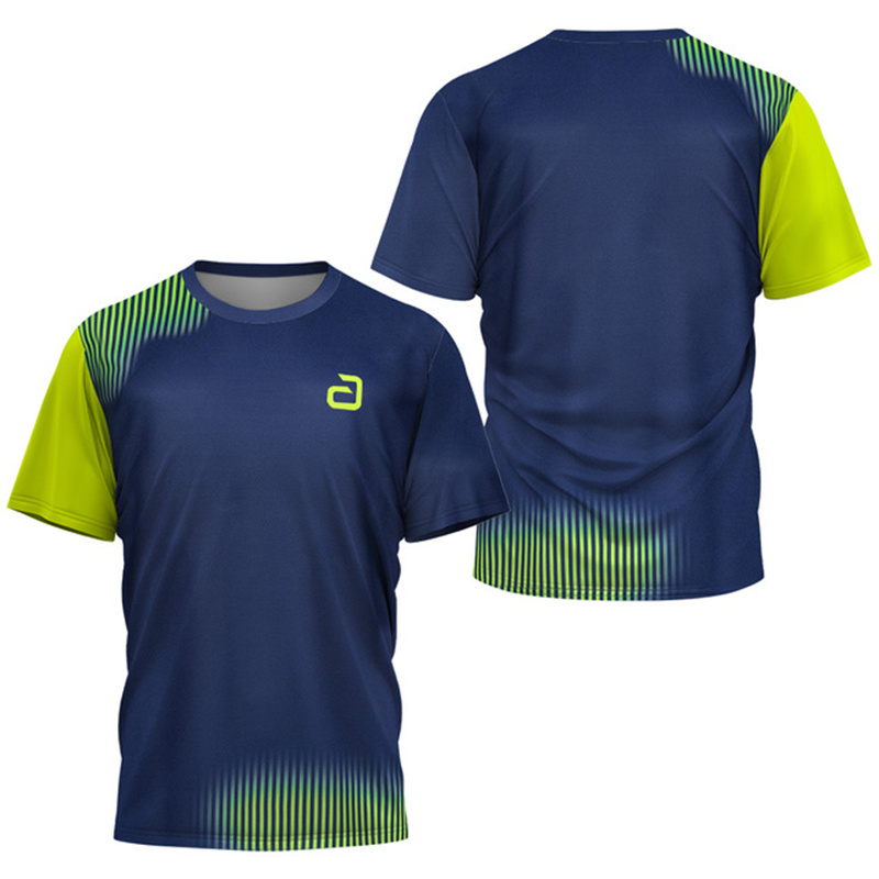 Badminton Lovers - Heren Tafeltennis T-shirt Onderstroompatroon Heren Zomer
