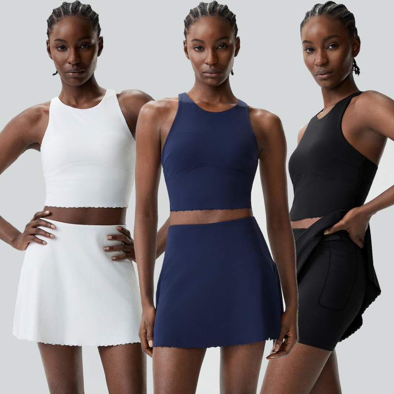 Badminton Outfit - Gymkleding Dames Tennisoutfitset voor dames Grote