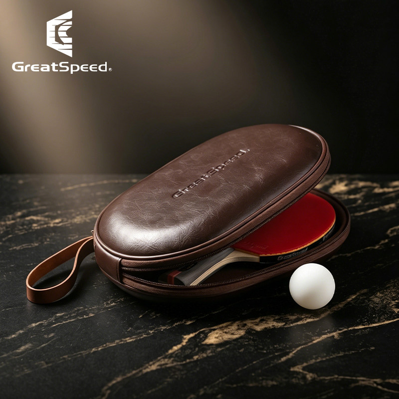 Racket Cover Bag - Tafeltennissporttas van leer van topkwaliteit Hoge