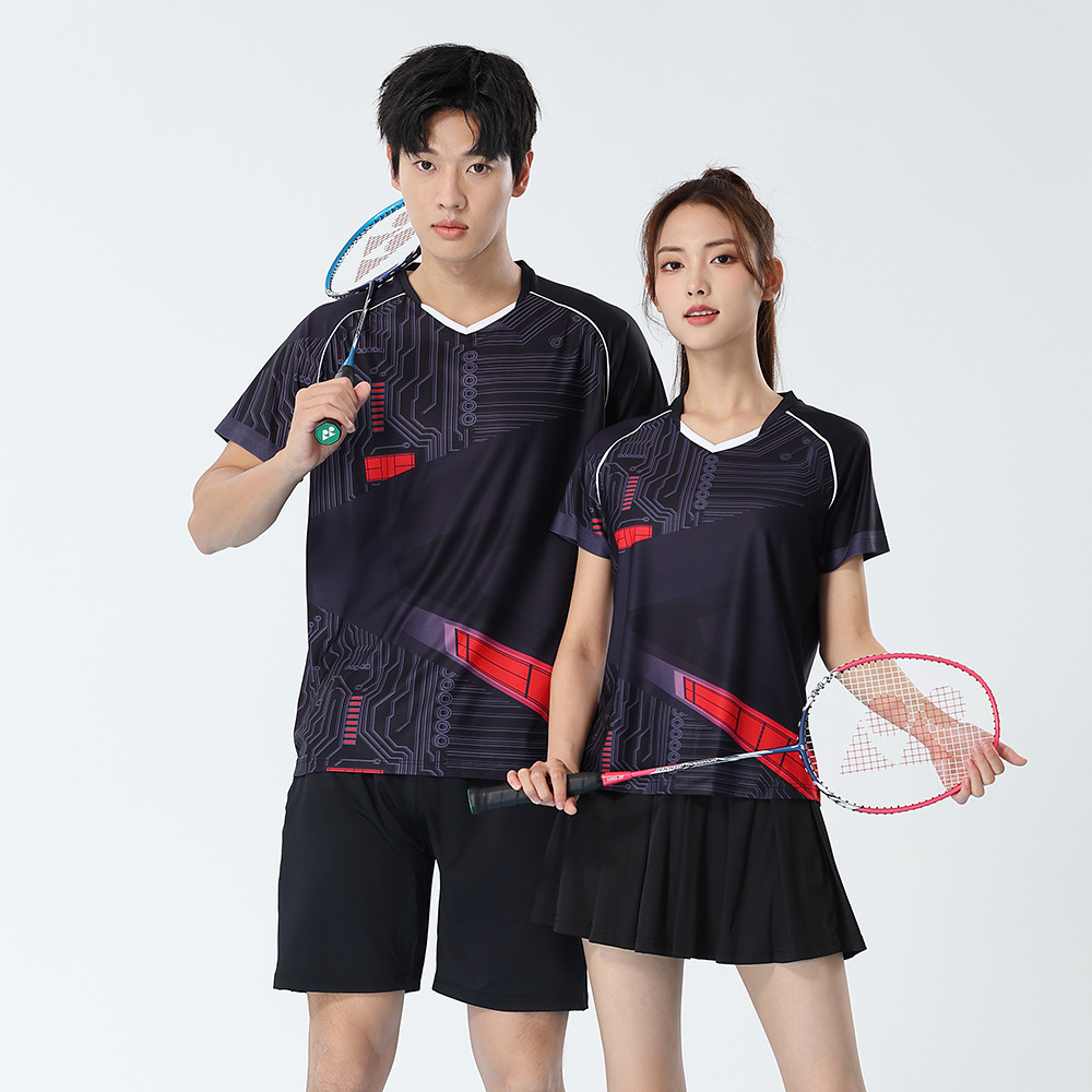 Badminton Outfit - Dames tweedelige badmintonset Pingpongshirts Ademende heren